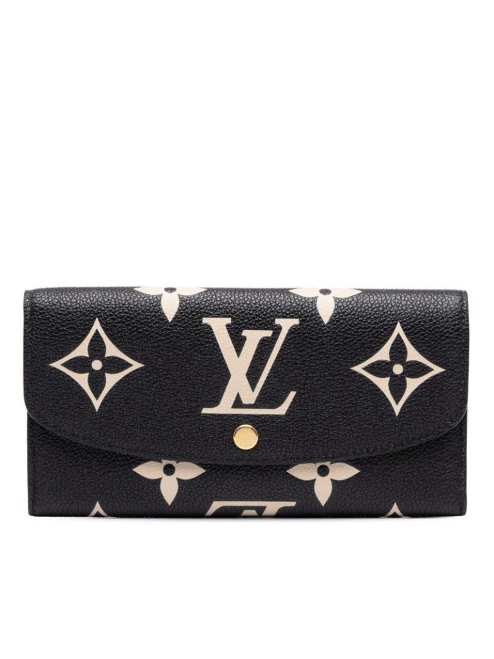 Louis Vuitton Monogram Empreinte Portefeuille Emily Wallet Black Leather